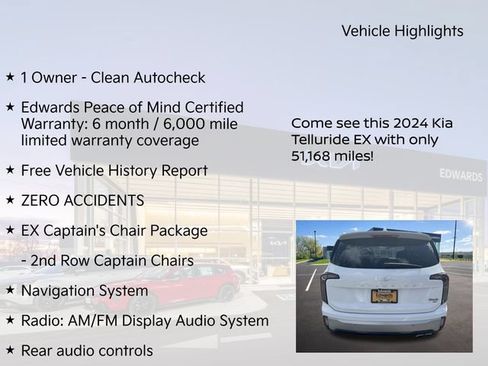 Used 2024 Kia Telluride EX w/ EX Captain's Chair Package AWD/4WD image 11