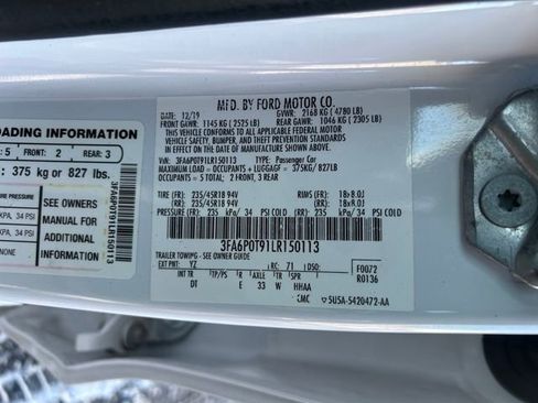 Used 2020 Ford Fusion SE image 30