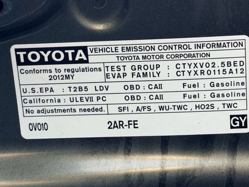 Used 2012 Toyota Camry LE FWD image 13