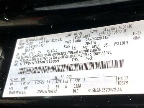 Used 2021 Ford F150 Lariat w/ Equipment Group 502A High image 37