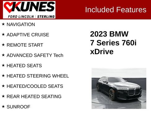 Used 2023 BMW 760i xDrive AWD/4WD image 2
