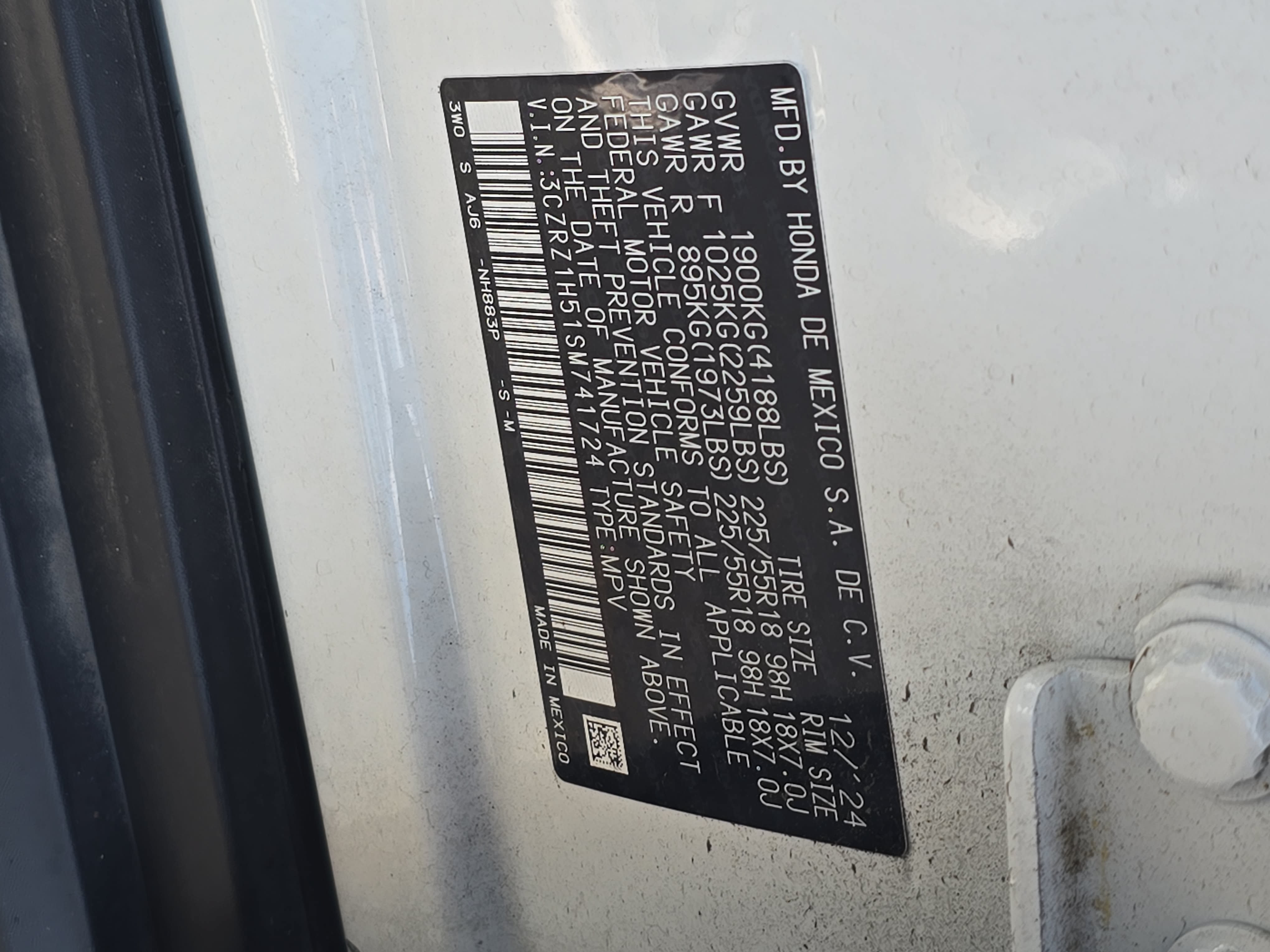 Certified 2025 Honda HR-V Sport image 34