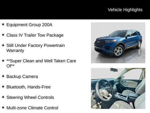Used 2022 Ford Explorer XLT w/ Class IV Trailer Tow Package AWD/4WD image 6