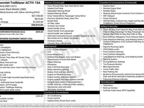 Certified 2024 Chevrolet TrailBlazer ACTIV w/ Driver Confidence Package image 33