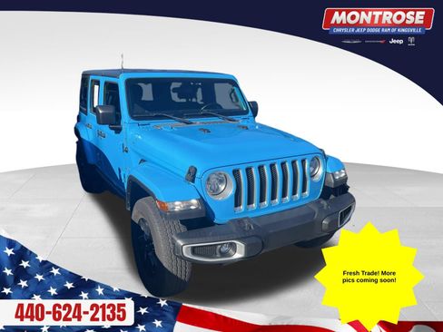 Used 2021 Jeep Wrangler Unlimited Sahara w/ Cold Weather Group AWD/4WD image 2