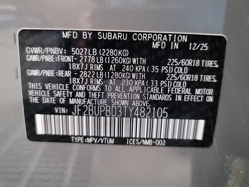 Certified 2026 Subaru Outback Premium AWD/4WD image 36