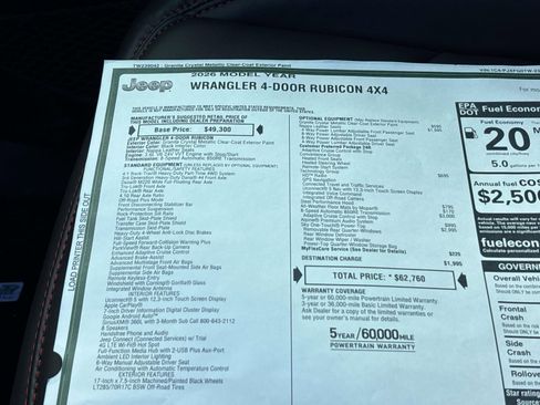 New 2026 Jeep Wrangler Unlimited Rubicon AWD/4WD image 9