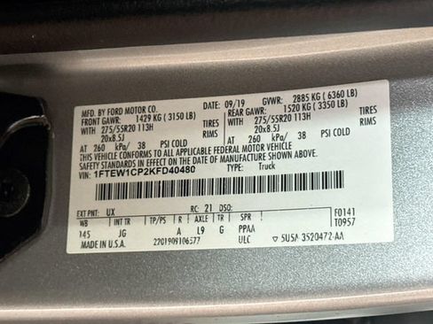 Used 2019 Ford F150 XL w/ Equipment Group 101A Mid RWD image 31