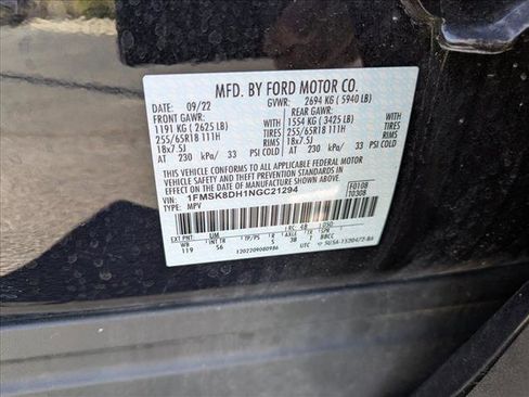 Used 2022 Ford Explorer XLT w/ Equipment Group 202A image 25