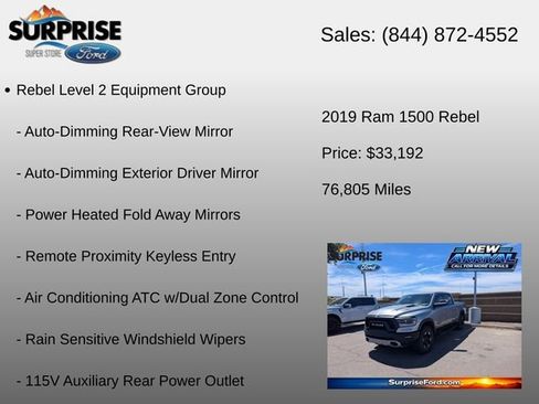 Used 2019 RAM 1500 Rebel w/ Rebel Level 2 Equipment Group AWD/4WD image 12