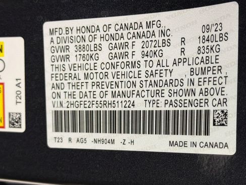 Used 2024 Honda Civic Sport image 12