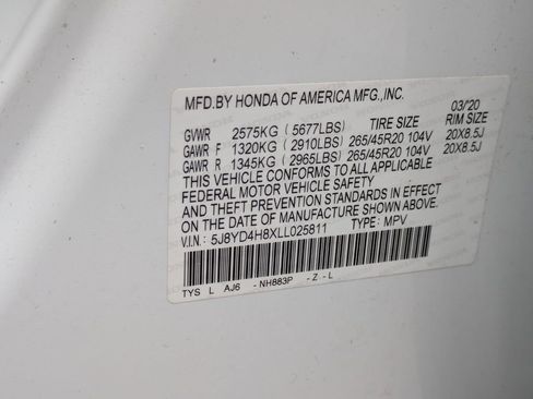 Certified 2020 Acura MDX SH-AWD w/ Advance Package image 28