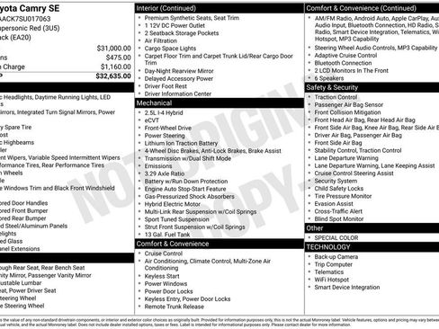 Used 2025 Toyota Camry SE image 5
