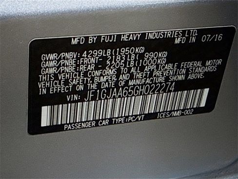 Used 2016 Subaru Impreza 2.0i image 24
