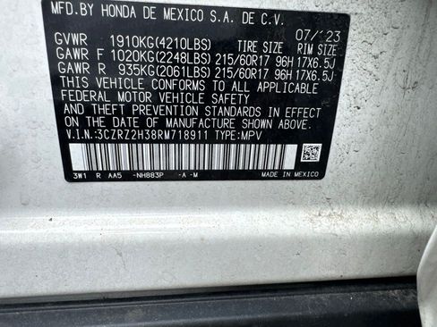 Used 2024 Honda HR-V LX image 8