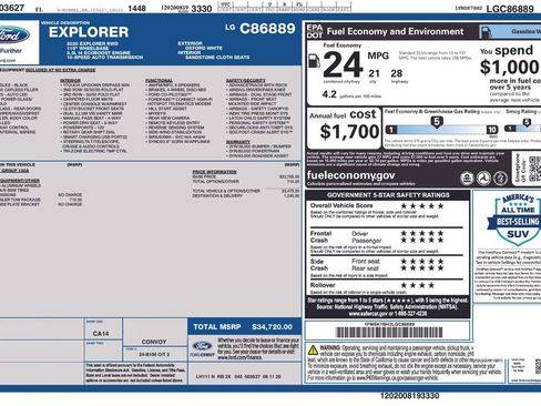 Used 2020 Ford Explorer 2WD w/ Class III Trailer Tow Package image 3