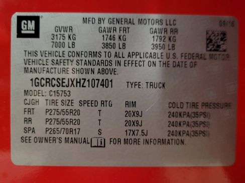 Used 2017 Chevrolet Silverado 1500 LTZ w/ Sport Package RWD image 33