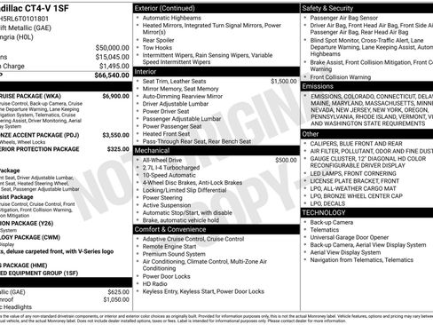 New 2026 Cadillac CT4 V w/ Super Cruise Package image 3