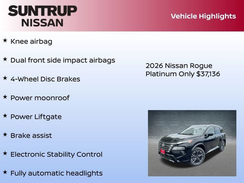 New 2026 Nissan Rogue Platinum w/ Platinum Premium Package image 31