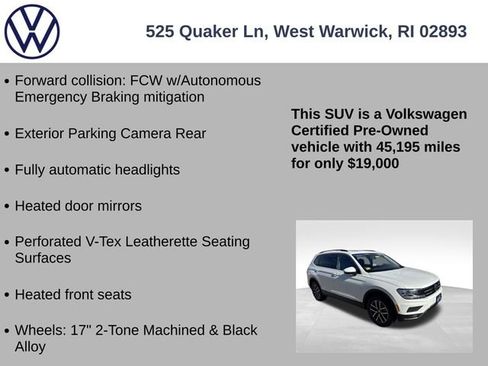 Certified 2021 Volkswagen Tiguan SE w/ Panoramic Sunroof Package image 13