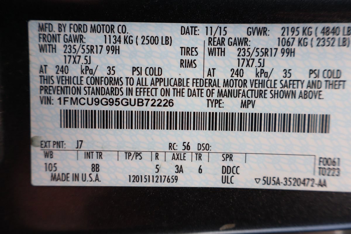 Used 2016 Ford Escape SE w/ SE Leather Comfort Package AWD/4WD image 46