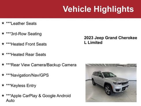 Used 2023 Jeep Grand Cherokee L Limited w/ Trailer Tow Group (B) image 2