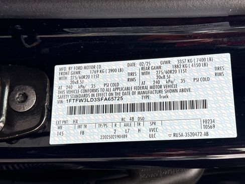 Used 2025 Ford F150 XLT w/ Equipment Group 302A MID AWD/4WD image 36