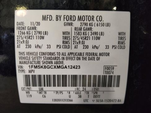 Used 2021 Ford Explorer ST w/ Equipment Group 401A AWD/4WD image 33