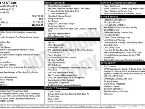 Used 2025 Kia K4 GT-Line FWD image 24