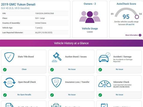 Used 2019 GMC Yukon Denali w/ Open Road Package image 3