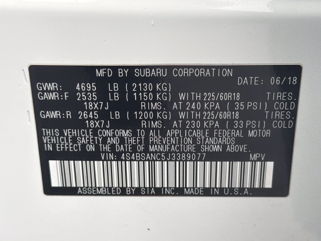 Used 2018 Subaru Outback 2.5i Limited AWD/4WD image 55