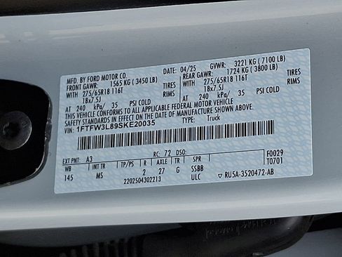 Used 2025 Ford F150 XLT w/ Equipment Group 301A Standard AWD/4WD image 27
