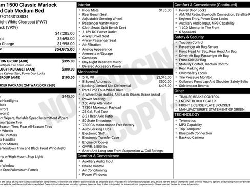Used 2024 RAM 1500 Classic Warlock w/ Protection Group AWD/4WD image 39