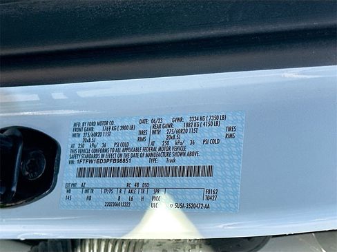 Used 2023 Ford F150 Lariat w/ Equipment Group 502A High image 33