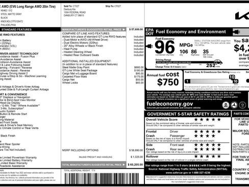 Used 2023 Kia EV6 GT-Line w/ GT-Line White Seat Package image 58