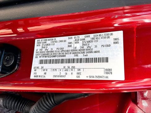 Used 2021 Ford F150 Lariat w/ Equipment Group 502A High AWD/4WD image 36