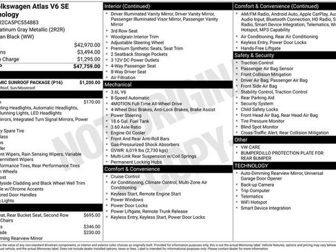 Used 2023 Volkswagen Atlas SE w/ Panoramic Sunroof Package image 17