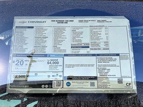 New 2026 Chevrolet Silverado 1500 Custom image 13