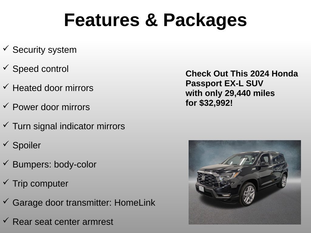 Certified 2024 Honda Passport EX-L image 24