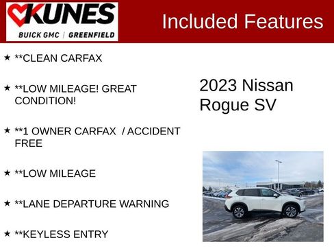 Used 2023 Nissan Rogue SV image 3