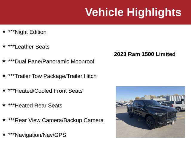 Used 2023 RAM 1500 Limited AWD/4WD image 10