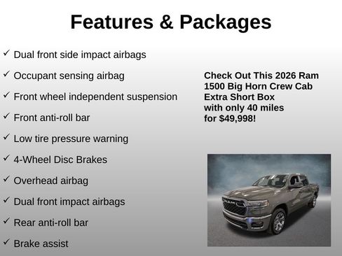 Used 2026 RAM 1500 Big Horn AWD/4WD image 17
