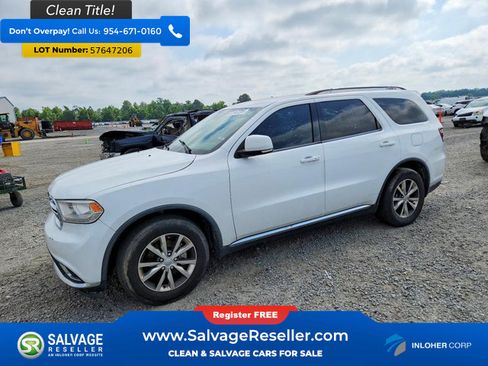 Used 2016 Dodge Durango Limited w/ Nav & Power Liftgate Group RWD image 1