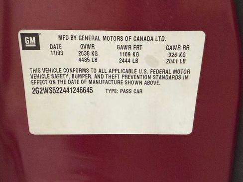 Used 2004 Pontiac Grand Prix GT2 w/ Leather Trim Pkg image 21