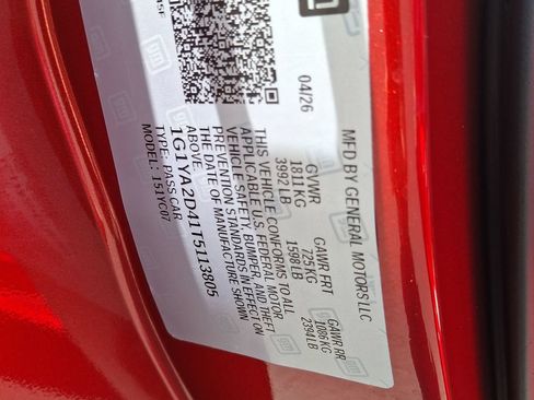 Certified 2026 Chevrolet Corvette Stingray Coupe RWD image 26