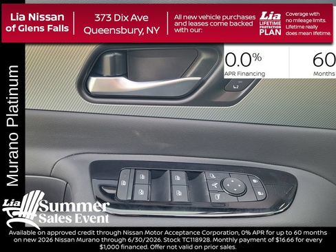 New 2026 Nissan Murano Platinum w/ Cargo Package AWD/4WD image 13