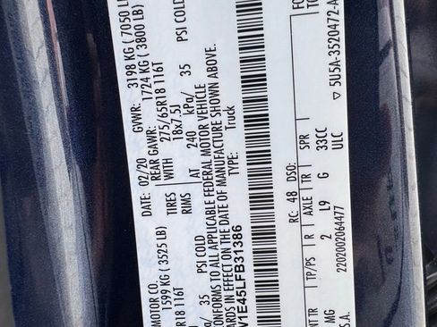 Certified 2020 Ford F150 XLT w/ Equipment Group 302A Luxury image 39