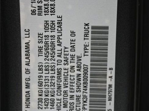 Used 2019 Honda Ridgeline RTL-E image 45