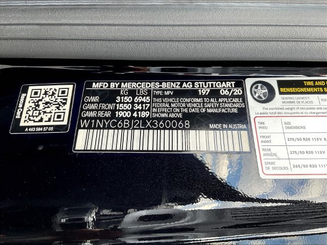 Used 2020 Mercedes-Benz G 550 w/ G Manufaktur Interior Package image 21