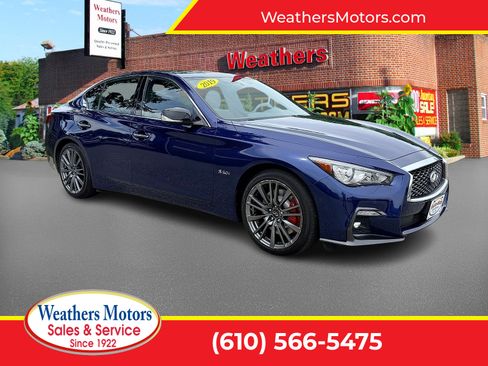Used 2019 INFINITI Q50 Red Sport 400 w/ Proactive Package AWD/4WD image 1